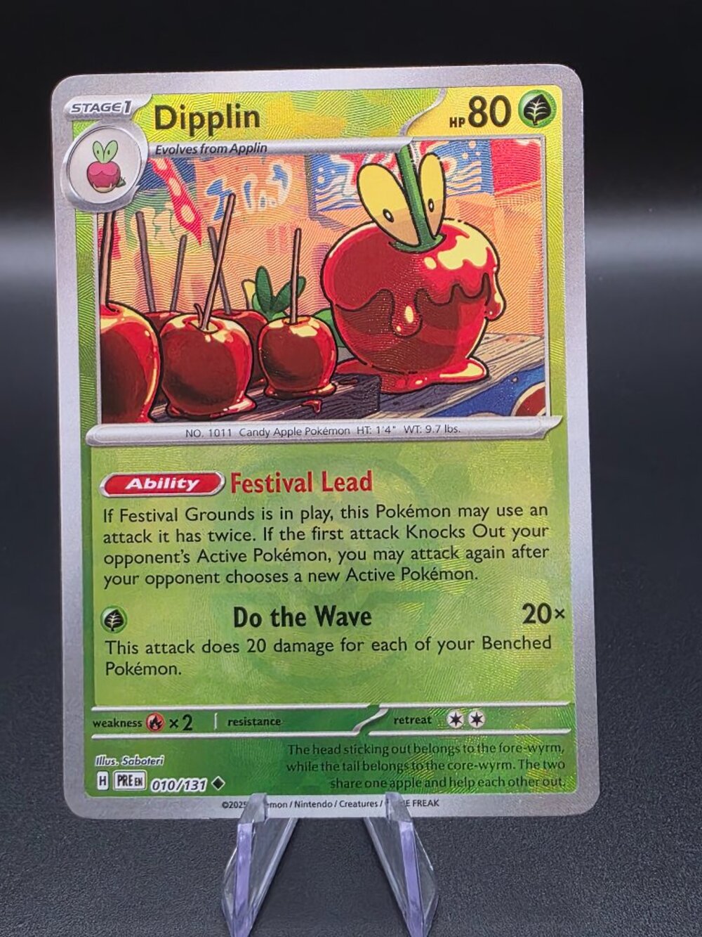 Pokémon Card - Dipplin 010/131 Master Ball Reverse - Prismatic Evolutions - NM